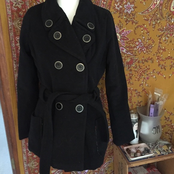 Jou Jou Jackets & Blazers - Black pea coat